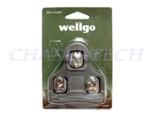 Wellgo RC-7A Road Bike Pedal Cleats 9 Degree Float Look Keo Compatible Gray