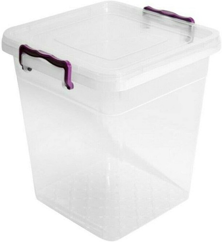 2L/3L/10L/15L/20L Klar Aufbewahrungsbox Mehrzweckbehälter Kunststoff mit Clipdeckel - Bild 6 von 10