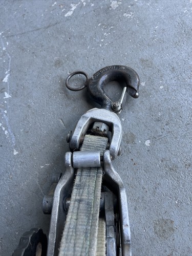 Little Mule Model 300-9 Lineman’s strap Hoist Ratcheting Strap Hoist Come A Long - Picture 5 of 23