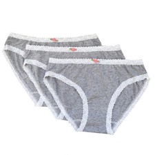 JU60 Esme Teen Junior 3Pk Panty Comfortable Bikini Junior Small 16 Medium 18 L