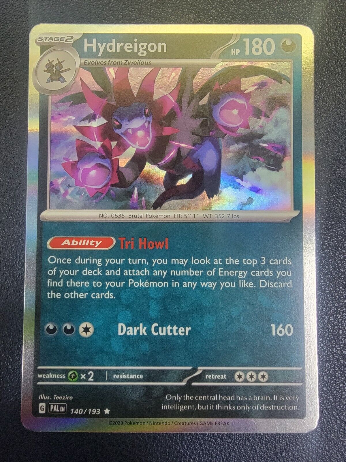 Hydreigon - Pokemon TCG - Dark Type/ Dragon Type