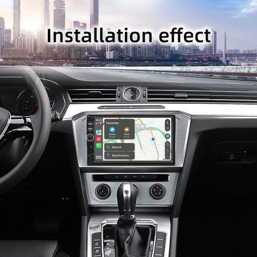 Autoradio Doppio Din 7" Touch Screen Autoradio per Apple Android Auto FM Radio - Foto 5 di 12