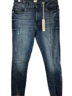 Madison Womens Parsons Bergan Wash Midrise Skinny Ankle Slit Jean 8/29