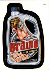 WACKY  TRADING  CARD     BRAINO    #  59    FREE SHIPPING  