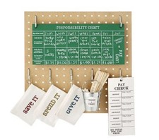 Uncommon Goods Wooden Reward Activity Responsibility Chart Kids Schedule Chore