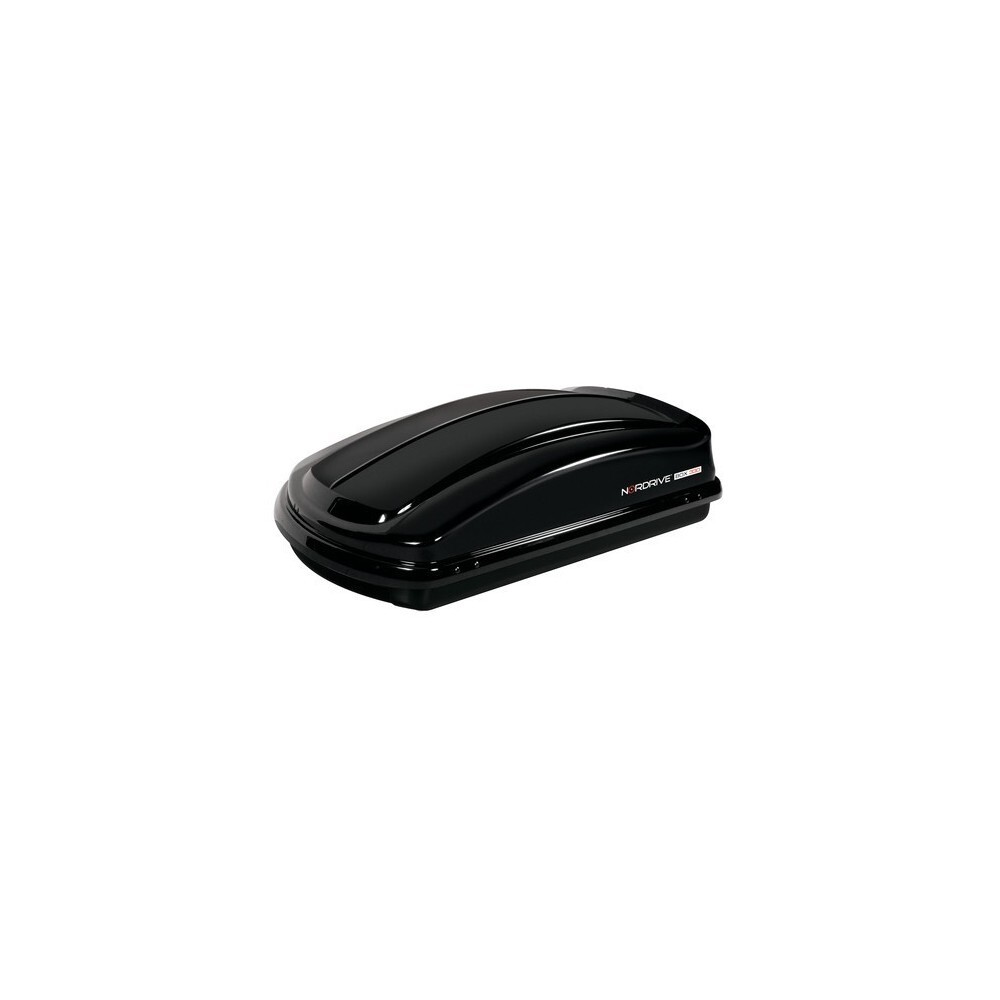 Nordrive 330 Baule portapacchi box tetto in ABS 330 litri nero lucido