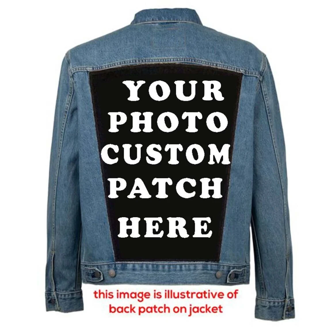 BackPatch, Custom Patch, Photo Patch, Personalized Patch, Back Patch, Patch