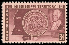 Scott 955, la edición del territorio de Mississippi de 3¢ de 1948 - MNH