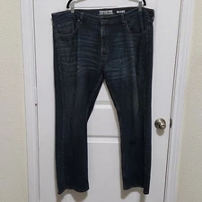 Levi's Signature Men's 40x30 Blue Relaxed Fit Straight Leg Denim Jeans