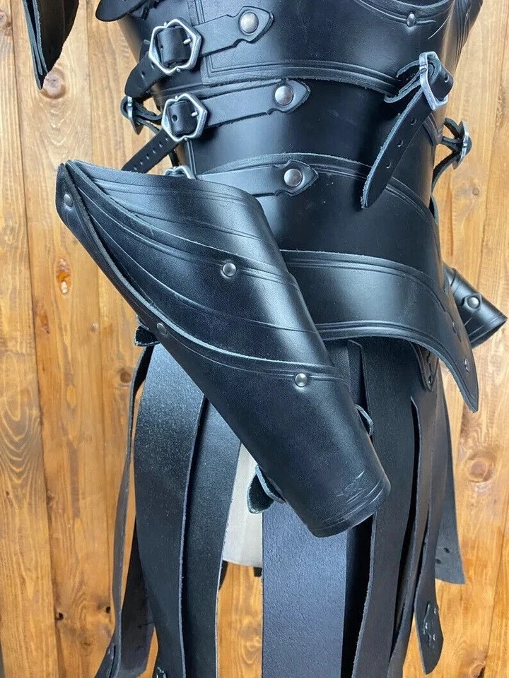 Хэллоуин из натуральной кожи воин театральные доспехи женщин воин Larp фантазии доспехи - Изображение 4 из 4