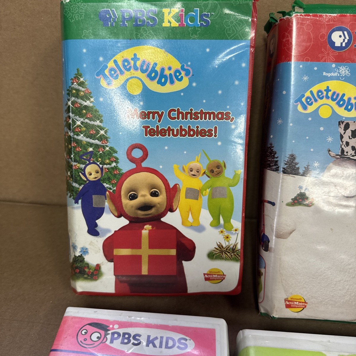Lot Of 9 Teletubbies VHS Lot PBS Kids, Christmas , Halloween