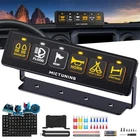 6 Gang Wireless Switch Panel Circuit Control Box For LED Light Bar 12/24V Marine