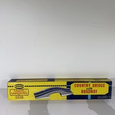 1960s HO Aurora Model Motoring Country Bridge Roadway Tracks 