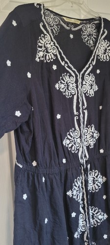 WAYWARD FANCIES ESHAKTI Tunika bestickt lässig schwarz Gr. 3X-26W - Bild 3 von 8