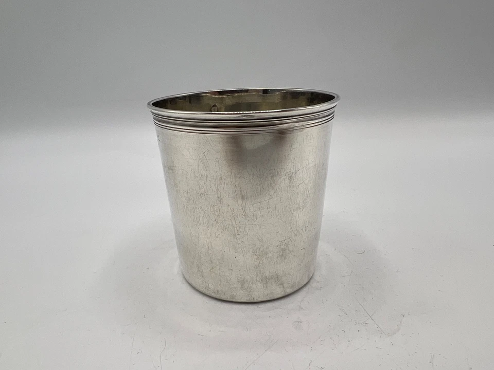 BELLE TIMBALE EN ARGENT MASSIF ORIGINE FRANCE PARIS 1798 1 ER COQ P.M - Photo 2/4