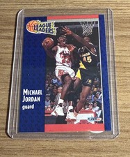 1991-92 Fleer League Leaders Michael Jordan #220 HOF 🏀🏀🏀