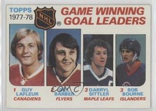 1978-79 Topps Leaders Guy Lafleur Bill Barber Darryl Sittler Bob Bourne HOF 02v3