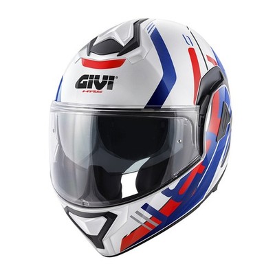 GiviX30 Pulsar Reversible Modular Helmet WHITE BLUE RED SizeS Helmet Helmets