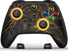 Wireless Switch Pro Controller for Nintendo Switch Controller, Cool LED Wired PC