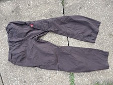 Dickies Gray Scrub Pants M Cotton Blend Twill Relaxed Elastic Waist Pockets