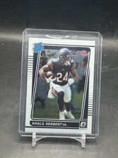 Khalil Herbert #293 Rated Rookie Card 2021 Donruss Optic Football Bears. rookie card picture