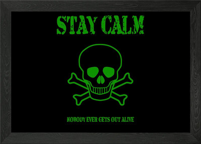 Stay Calm Gerahmtes Wandbild Poster Leinwanddruck Bild