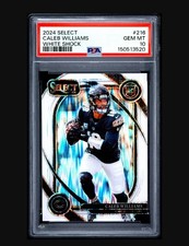 2024 Select Caleb Williams Rookie White Shock /199 PSA 10 Chicago Bears NFL
