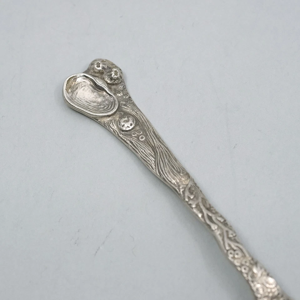 华莱士纯银大西洋城新泽西州雕像蛤壳纪念品勺子V.A. 93 年 5 月 — 第 3/4 张图片