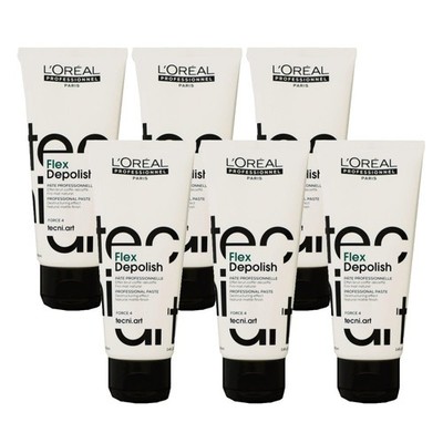 Loreal Flex Depolish Tecni. ART 6 x 100 ml Stylingpaste starker halt Set