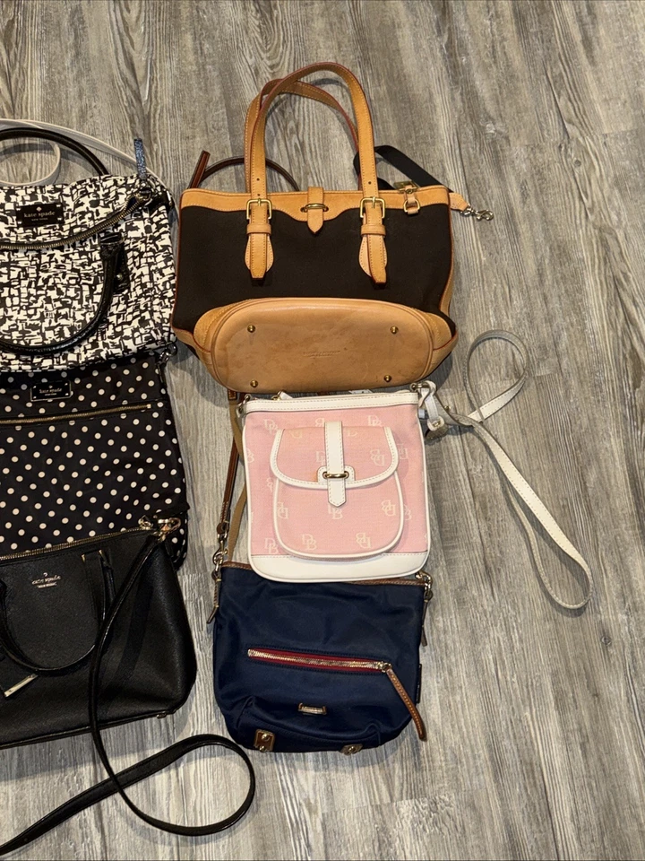 Assorted Bundle Lot of 8 Multicolor Coach And Other Bags 1 Wallet As Is - Image 4 of 4