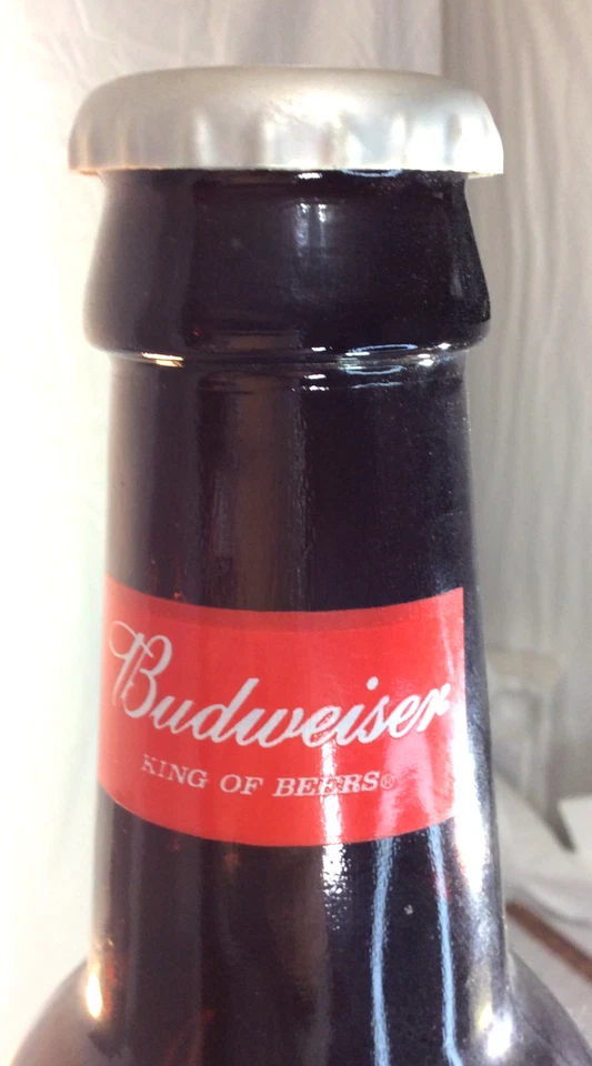 Budweiser Dale Earnhardt Jr 2000 Nascar Winston Cup novato botella de vidrio grande Foto 3 de 4
