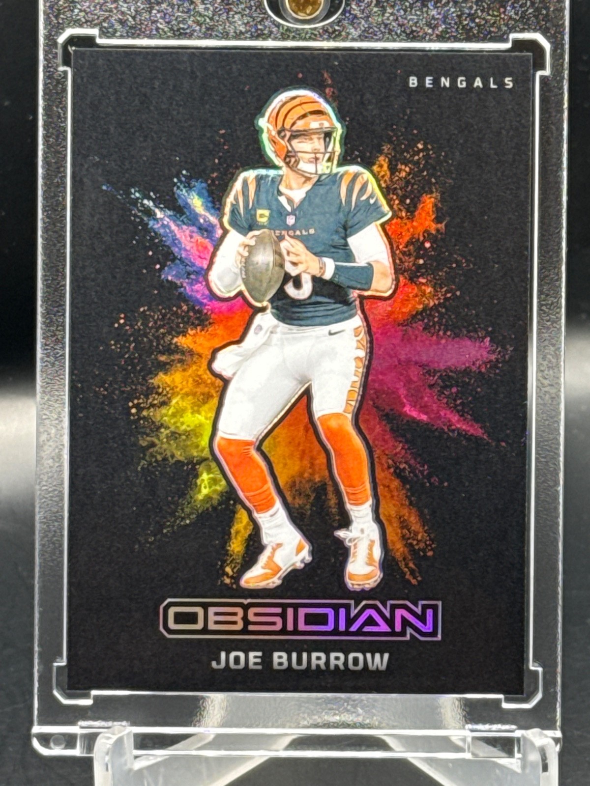2024 Panini Obsidian Joe Burrow Black Color Blast SSP Case Hit No. 23