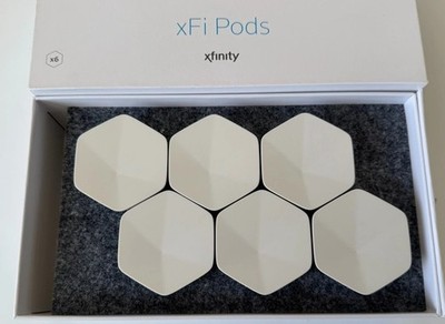 Xfinity XFI Pods Wifi Network Range Extender XE1-S White Pack of 6