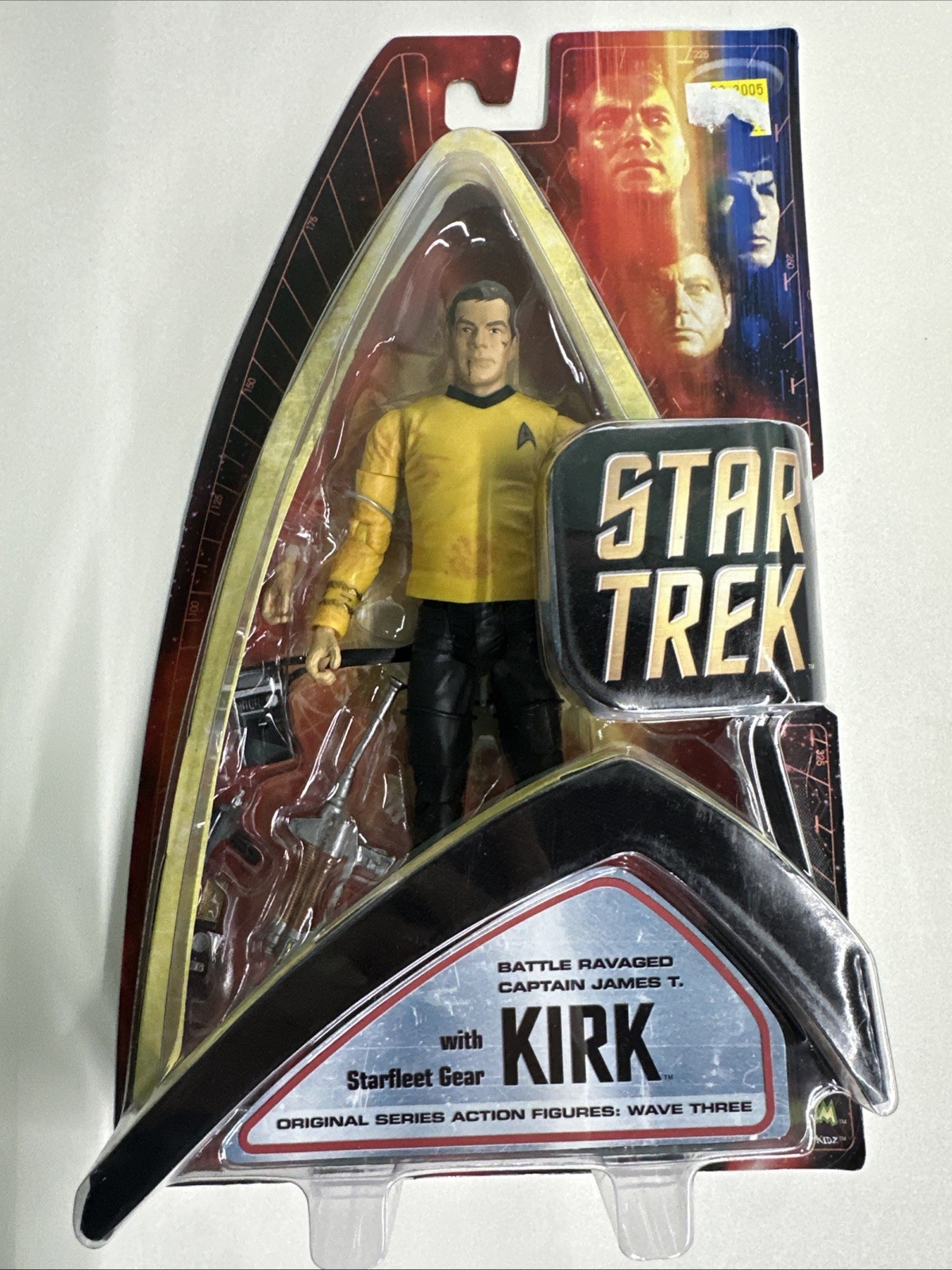 2004 Art Asylum Star Trek Tos Orignal Series Battle Ravaged Captain Kirk Wave 3