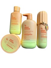 4pc NEW Bath Body Works Fruit Fusion Tangerine Twirl Wash Lotion Mist Cream