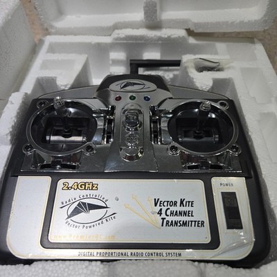 PREMIER RC KITES VECTOR 2.4GHZ 4 CHANNEL TRANSMITTER & RECEIVER 10214 NEW IN BOX