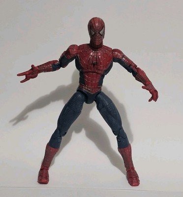 2002 Spider-Man The Movie Super Poseable 6'' Figure Tobey Maguire Marvel ToyBiz
