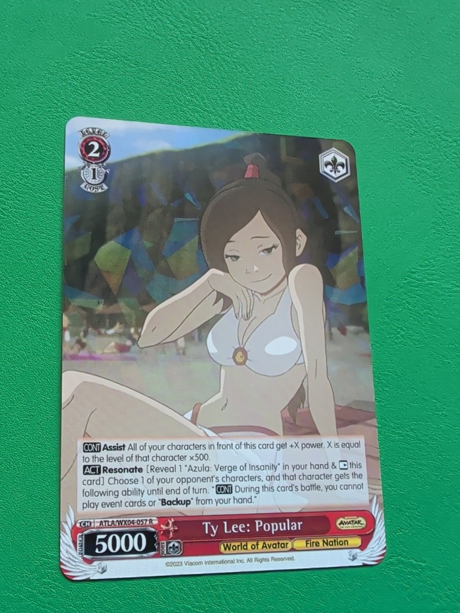 weiss schwarz TCG Ty Lee: Popular Cracked Ice Foil Avatar The Last