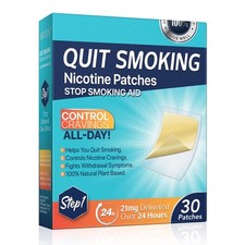 Fekux Quit Smoking Nicotine Patches Step 1 21 mg Patches Delivered Over 24 Ho...