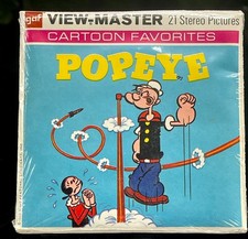 View-Master Popeye 1962 - 3 Reels 21 Stereo Pictures Packet B-516 Sealed