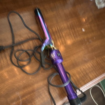 Hot Tools 1 Inch Ceramic & Tourmaline Curling Iron Purple Swivel Cord Electric