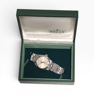 Full Set 1969 Rolex Date 34 mm Steel Tropical Dial Oyster Automatic Watch 1500