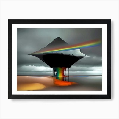 Rainbow In The Sky 1 Art Print Framed Wall Art Poster Canvas Print Picture