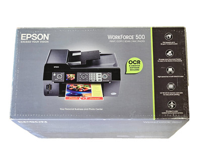Epson WorkForce 500 Color Print Fax Document Scanner 2400dpi