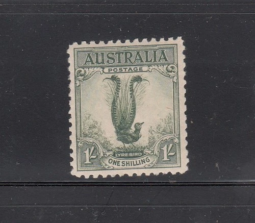 1932 Australia 1/- Green Lyre Bird, SG 140. MUH. Going Cheap