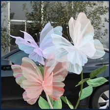 Large 50cm 3D Butterfly Hanging Decoration Fake Butterfly Wedding Outdoor Decor