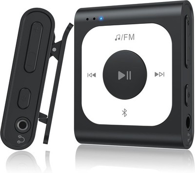 AGPTEK 64GB MP3 Player Bluetooth 5.3 mit Clip, Mini Tragbarer Musikplayer mit