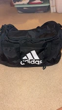ADIDAS DURBLE Duffel Gym Bag BLACK WHITE WATER RESIST