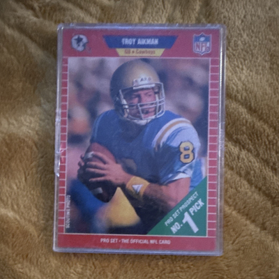 #ad 1989 Pro Set Troy Aikman #490 Dallas Cowboys Pro Set Prospect No. 1 Pick $12.99