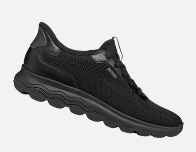 Schuhe Sneaker Geox D Spherica Plus A Stoff schwarz